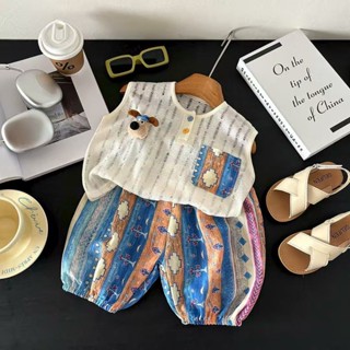 ชุดสูทแขนกุดสำหรับเด็ก ขนาด 80-140 ซม สวมใส่สบาย มีให้เลือกห…