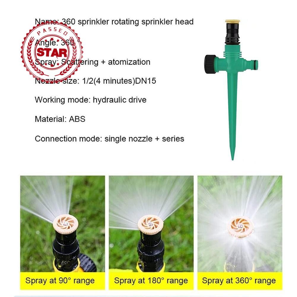 สวนสนามหญ้าสวนผักสปริงเกลอร์ Series Pin Sprinkler Ground Plug Garden Atomizing U6v5
