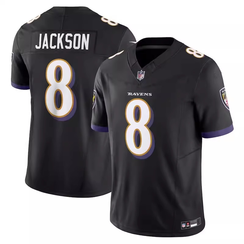 ชุดกีฬา เสื้อเชลซี 2025NFL Baltimore Ravens Baltimore Ravens 8 # เสื้อแจ็คสันฟุตบอลชาย