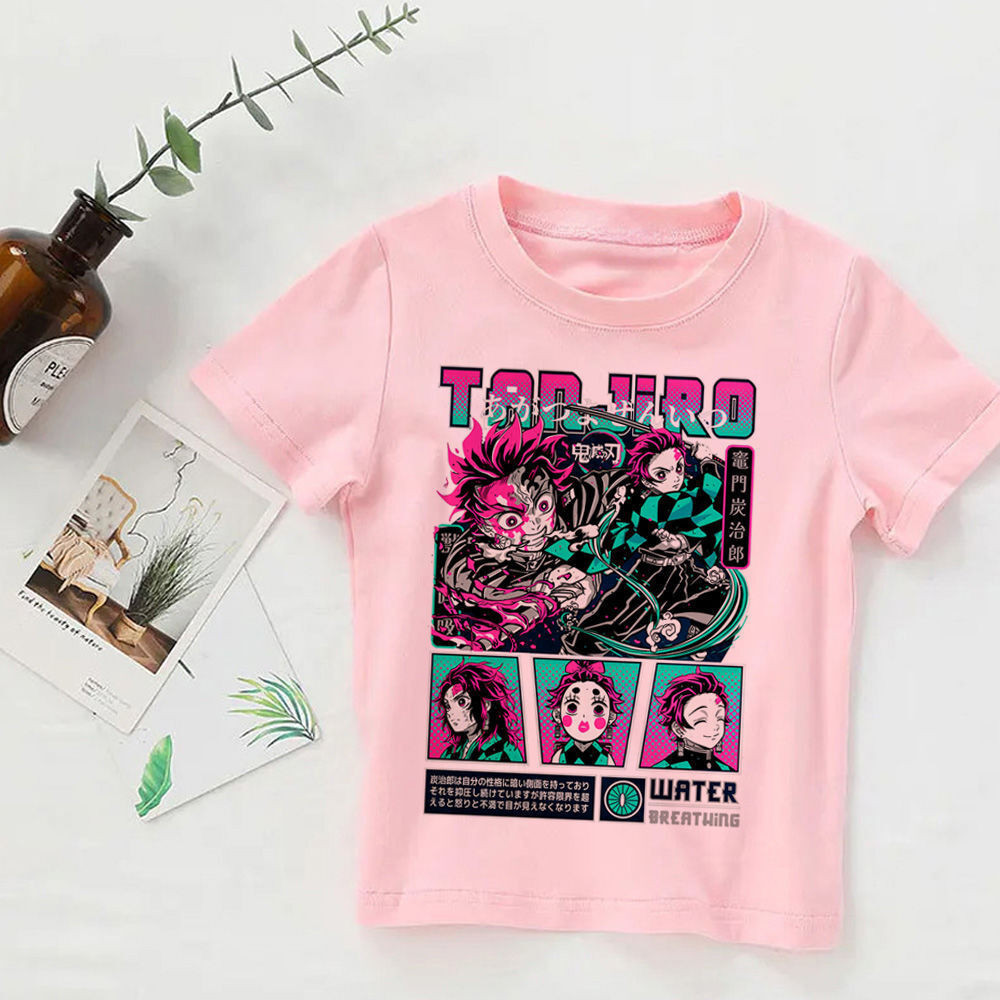 T-shirt Demon Slayer t-shirt girl boys Comfortable Gothic Pastel women 80s t shirt 80s University wo