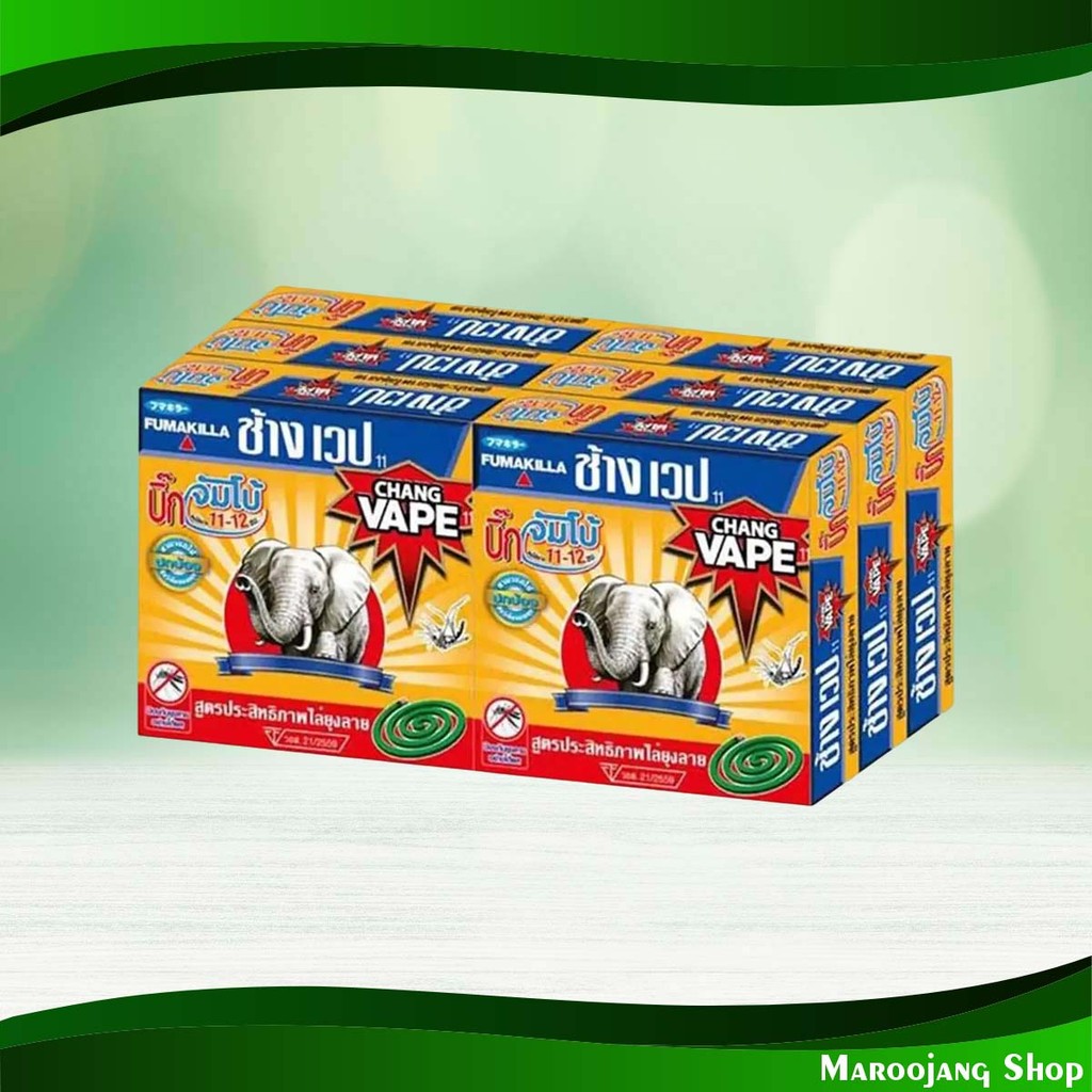 ยาจุดกันยุง จัมโบ้ ช้างเวป (แพ็ค6กล่อง) Mosquito Repellent Jumbo Chang Vape