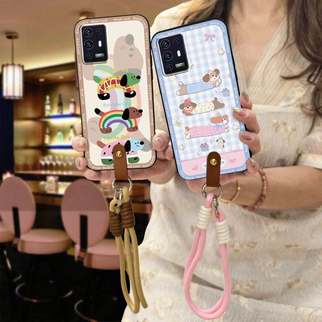 ZTE ฝาหลังเคสโทรศัพท์CrossbodyสําหรับZTE Axon A31 5Gทนทานน่ารักการ์ตูนGraffitiสกปรกป้องกันฝุ่นAnti-K