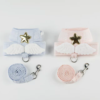 Angel Wings สายจูงสัตว์เลี้ยง Cat Anti-breakaway เสื้อกั๊กสไตล์สายจูงสุนัขลูกแมว Outing Supplies
