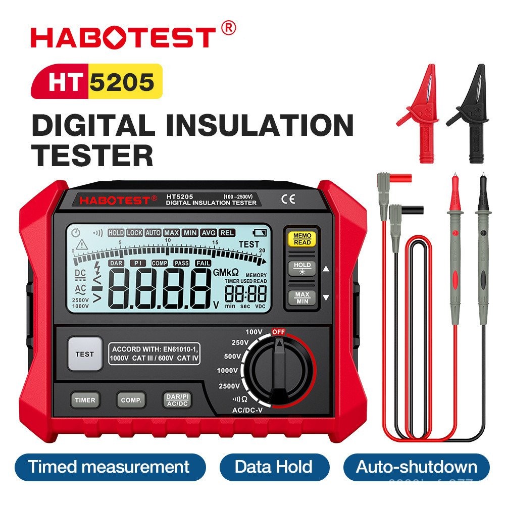 สินค้าใหม่ HT5205 Huabo Tester Resistance Insulation H03I