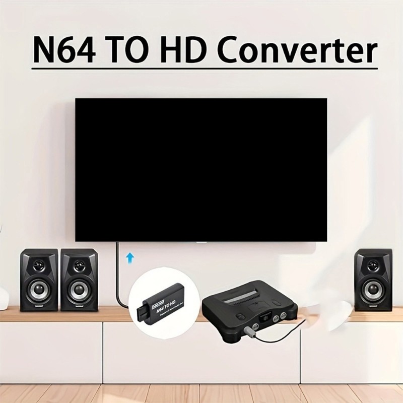 Fuf HDTV Cable สําหรับ N64 ถึง HDTV Adapter Cable Converter Connector การแปลงวิดีโอ