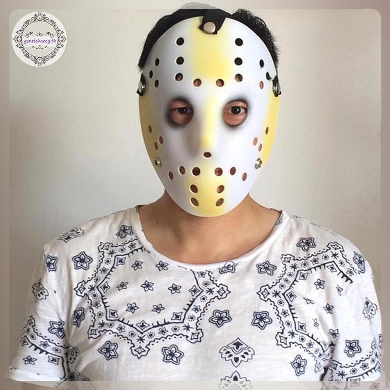 GG Jason Voorhees Horror Movie Hockey Mask หน้ากากฮาโลวีนที่น่ากลัว TH - รูปที่ 3