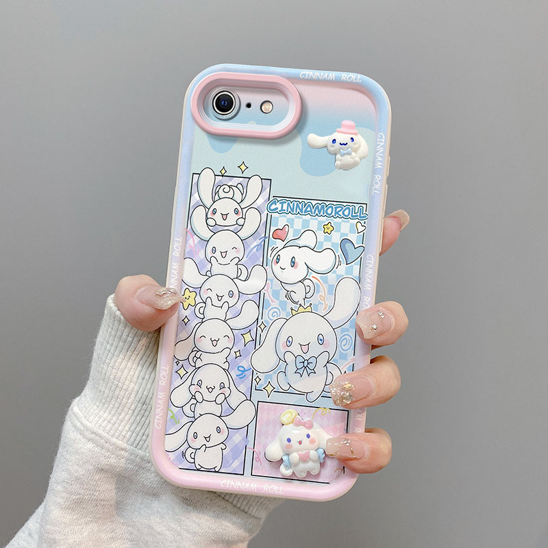เคส IPhone 6/6s/6 Plus/6s Plus/7/8 Dingdang Cat/Stitch/SpongeBob SquarePants/Pai Daxing/Kuromi/Yugui Dog การ์ตูนเคสโทรศัพท์หลายสไตล์ Universal รุ่น/มีจําหน่ายสําหรับผู้ชายและผู้หญิง - รูปที่ 5