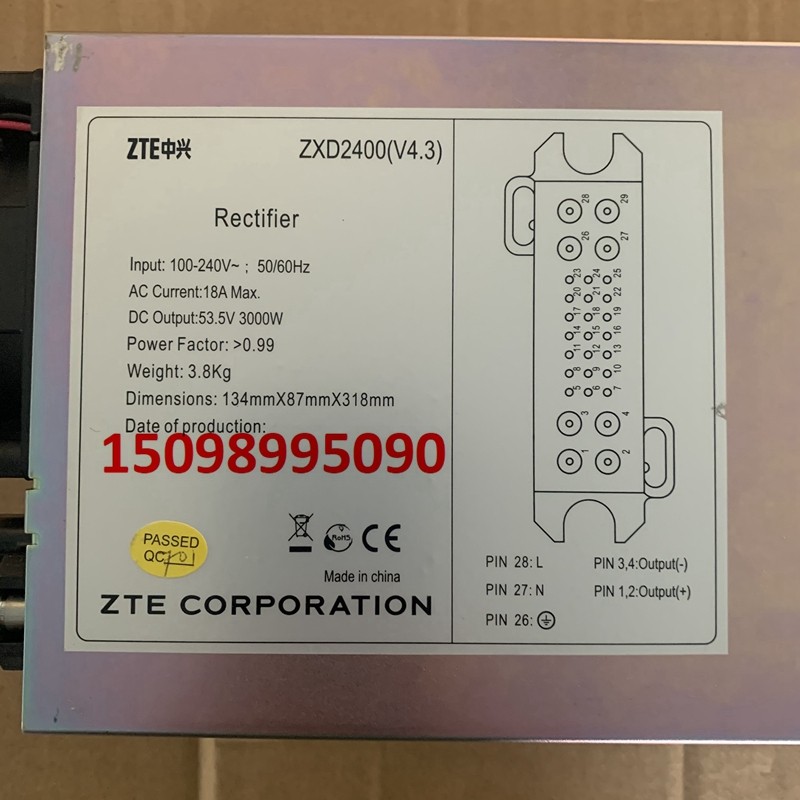 ZXD2400V4.3 โมดูลไฟฟ้า 48V50A ZXD2400V4.1V4.2V4.3 V4.6