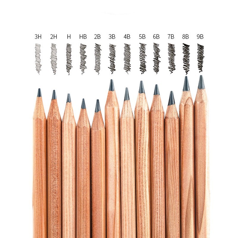 Marco Pencil Sketch Sketch Beginner 4B6B8B Sketch Pencil Log Rod สําหรับการวาดภาพมืออาชีพนักเรียน 70