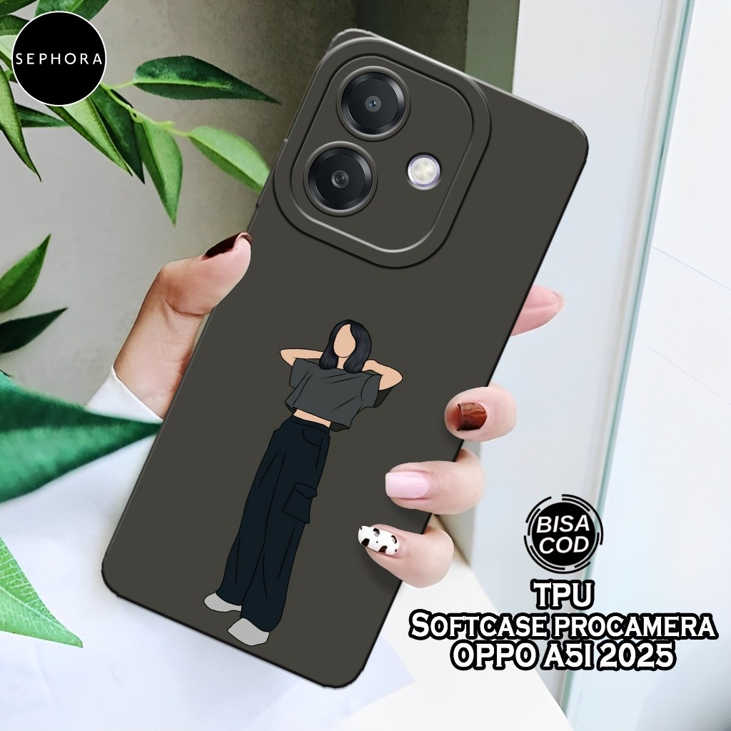 HP เคส OPPO A5i 2025 ใหม่ล่าสุด - เคสแฟชั่นสําหรับเด็กผู้หญิง - OPPO A5i 2025 Softcase - เคสกล้อง Pr