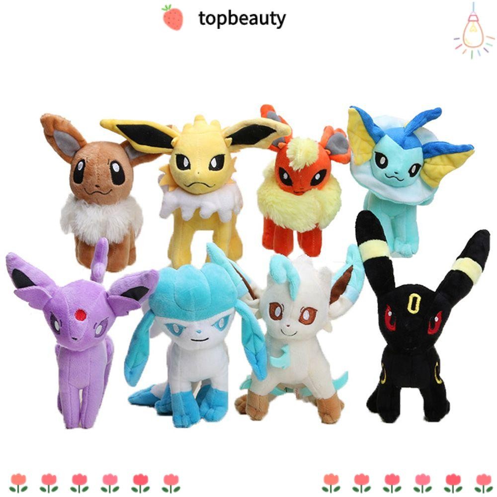 Topbeauty 20 ซม.Eevee Plush ของเล่นเด็กของขวัญ Umbreon Vaporeon Flareon ยืนนั่งรูป