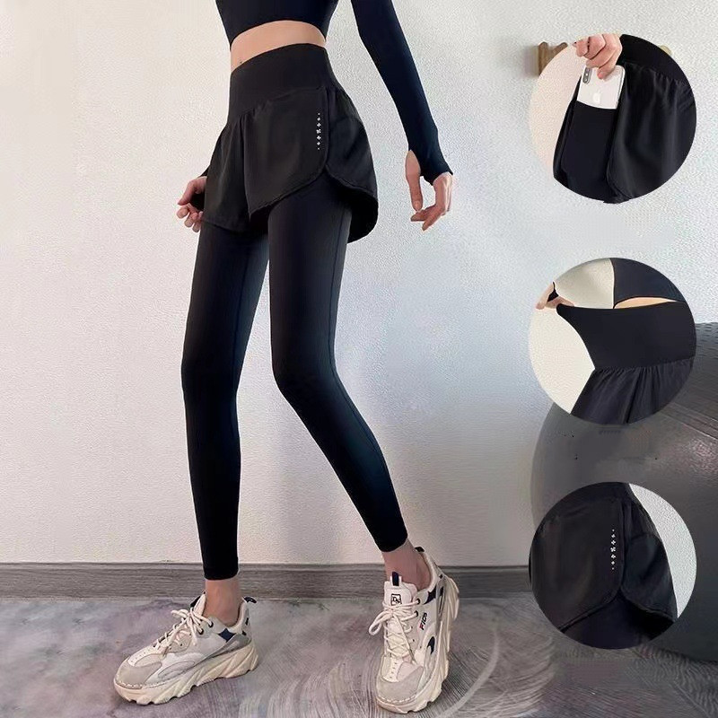 ‍♀️กางเกงเลกกิ้งโยคะขายาวผู้หญิงกา งเกงกีฬา เอวสูง ยืดหยุ่น เนื้อผ้านุ่ม ระบายอากาศได้ดี สวมใส่สบาย