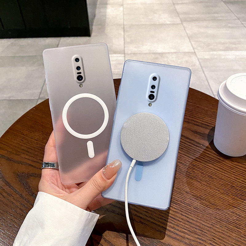 สําหรับ OnePlus 7 Pro, เคสโทรศัพท์หมอกน้ําแข็งพีซีฝ้าบางพิเศษ, ฝาครอบป้องกันการชาร์จไร้สายป้องกันการตกใหม่