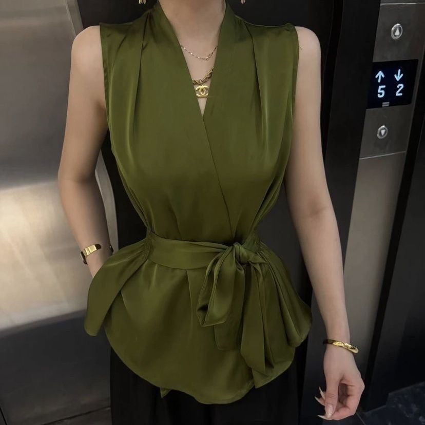 High Hybrid Hybrid Covered และ V-bandsive Nightline คอวีผู้หญิง 2025 ฤดูร้อน Air-Liner TopSuperior ซ