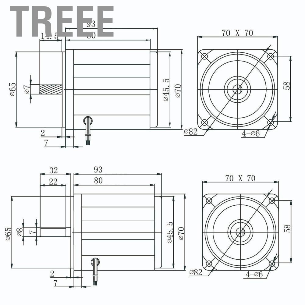 Treee Treee-Th 220V AC Geared Motor 15W 3IK15GN C SET SPEED GERIN BOX อัตราส่วน 50K อัตราส่วนการลดลง