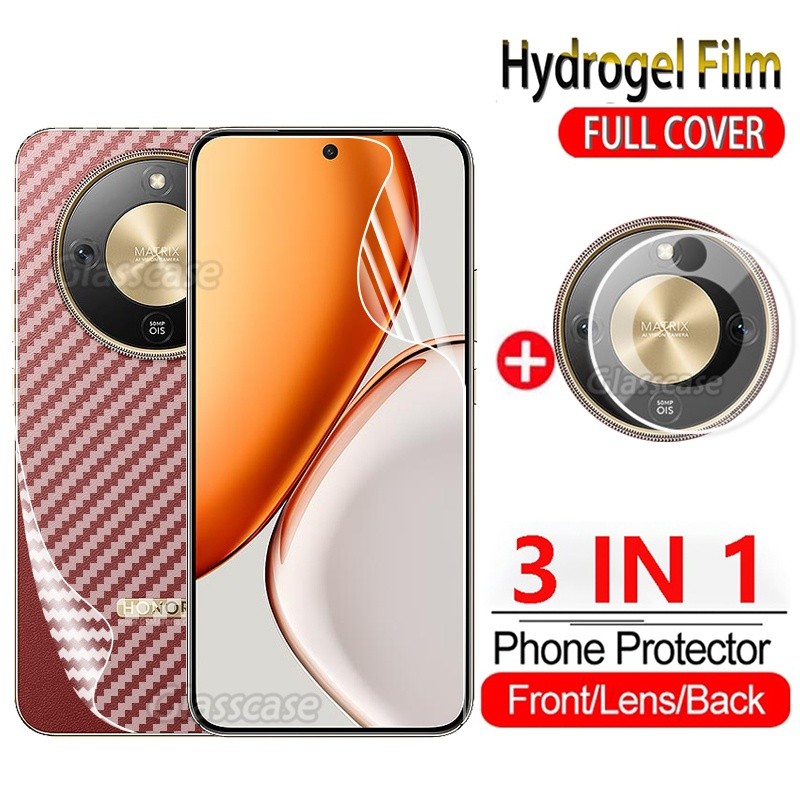 3 In 1 ด้านหน้ากลับ Soft Hydrogel ฟิล์มสําหรับ Honor X9d X9c สมาร์ท HonorX9d X9 d X9dsmart X9c X9csm