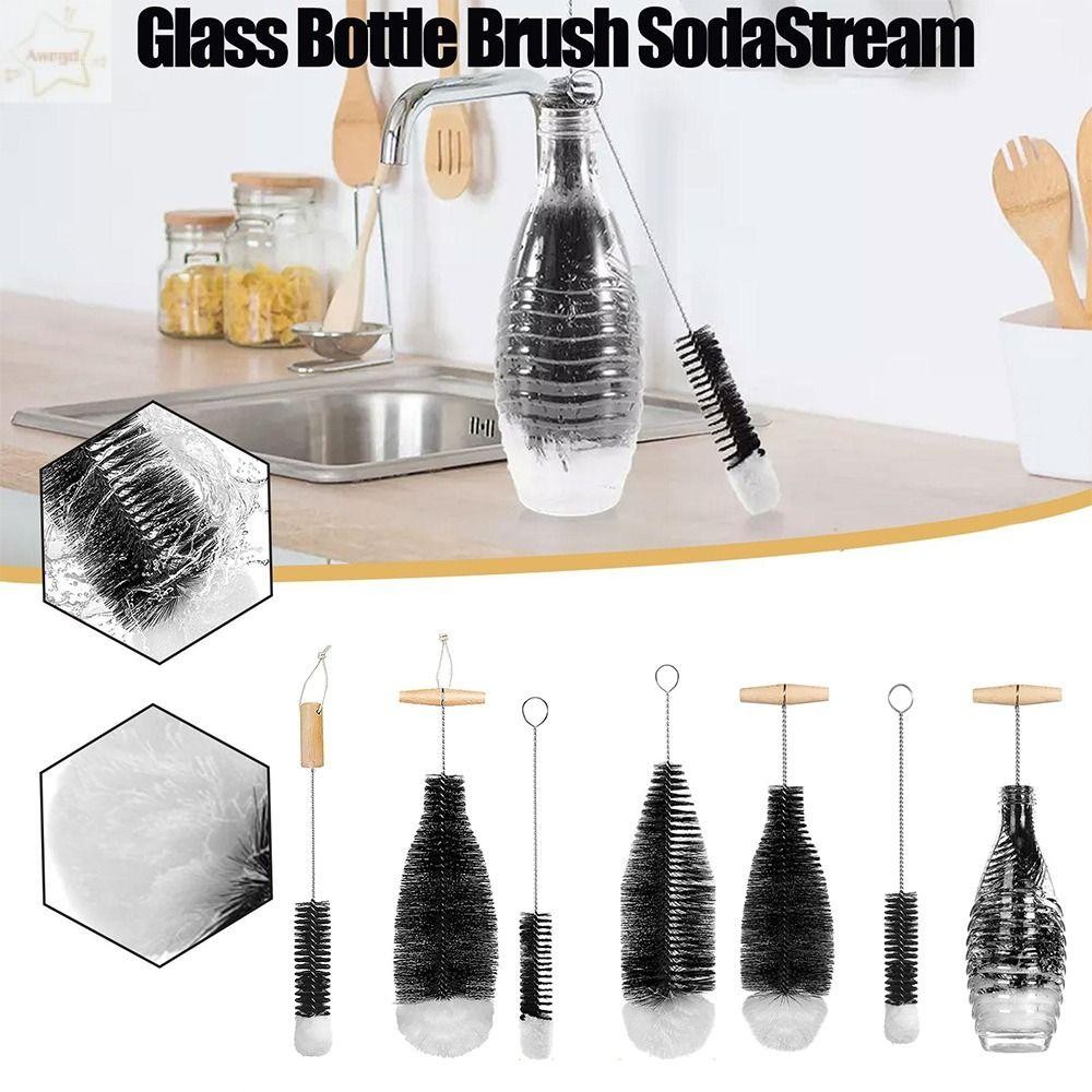 AWNGD Soda Stream Bottle Brush เครื่องมือทําความสะอาดห้องครัว แปรงทําความสะอาดกําจัดฝุ่นคุณภาพสูง