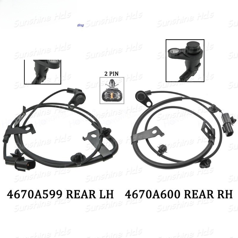 เซ็นเซอร์ล้อหลังความเร็วล้อ ABS เหมาะกับ Mitsubishi Pajero/Montero Sport (KH) 2008-2015 2.5L 3.0L 46