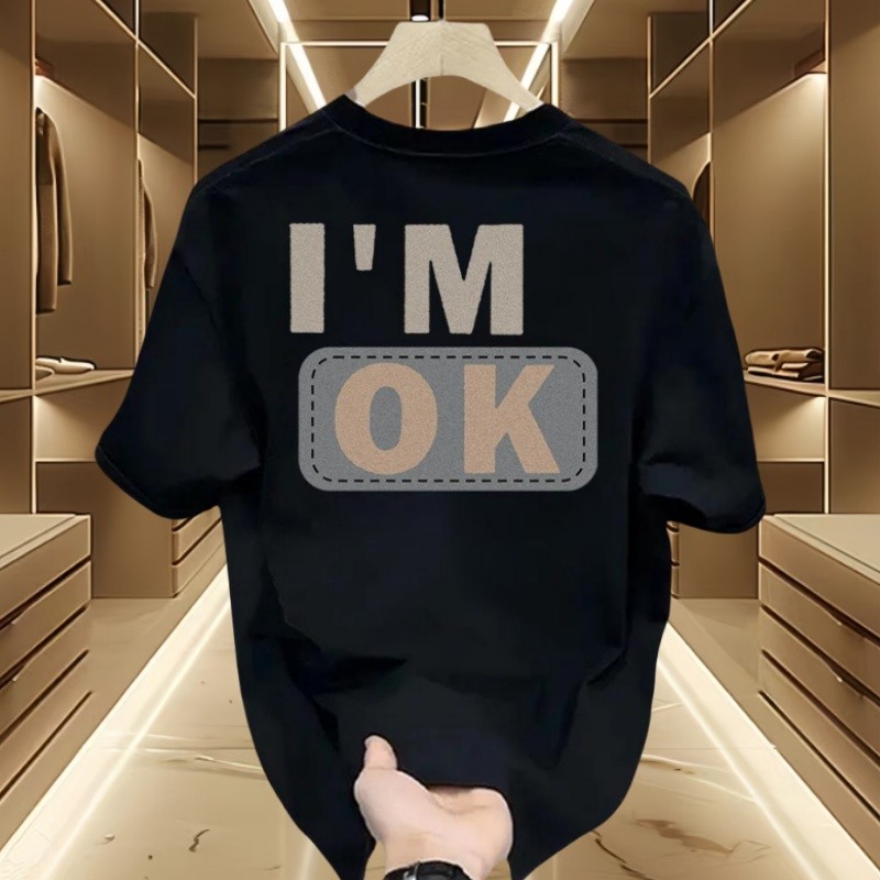 สไตล์ใหม่ 2024... All-Match รอบคอแขนสั้น 2025 เสื้อผ้าพิมพ์ด้านบนฤดูร้อนใหม่ 23NEW ขายร้อนอินเทรนด์เ