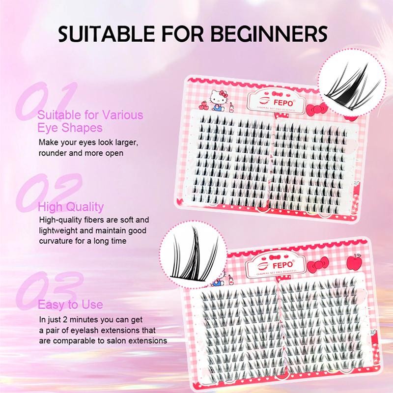 ขนตาปลอมคิตตี้ 200คลัสเตอร์ ขนตางอนเป็นธรรมชาติ - รูปที่ 5