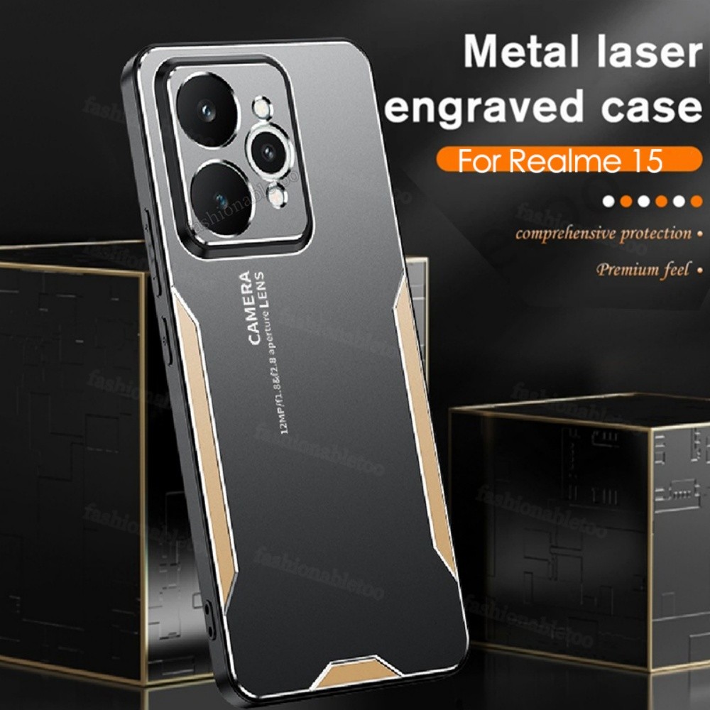 สําหรับRealme15proโลหะMatteสําหรับRealme 15 pro plus Realme15pro + Realme15ProPlus Realme15T TPUอะคร