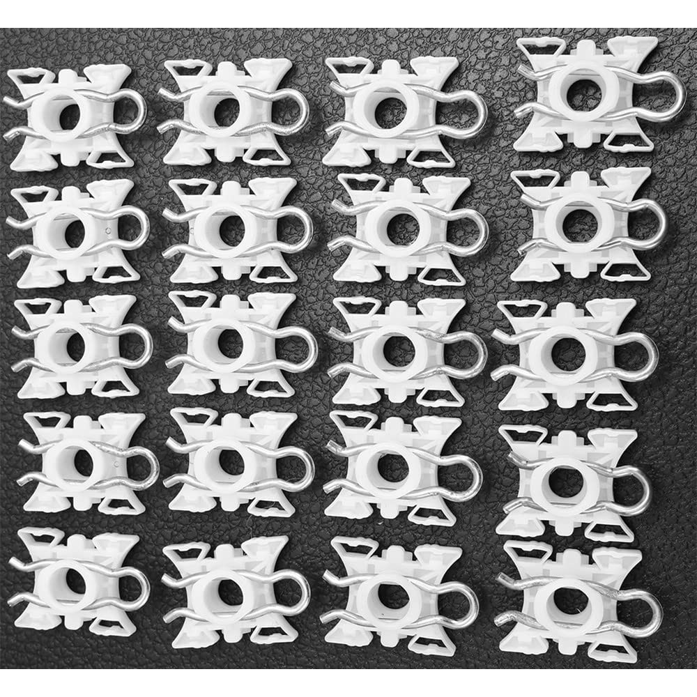 20-Pack Window Regulator เลื่อน Pivot คลิปควบคุมหน้าต่าง Slider คลิปสําหรับ BMW E32 E34 E36 Z3 Z4 E9