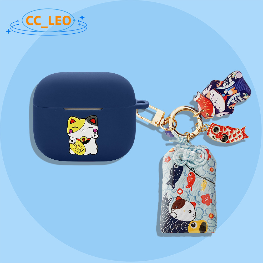 Case for EDIFIER EvoBuds Cartoon Astronaut Bear Cute Lucky Cat Keychain Pendant Suitable for EDIFIER