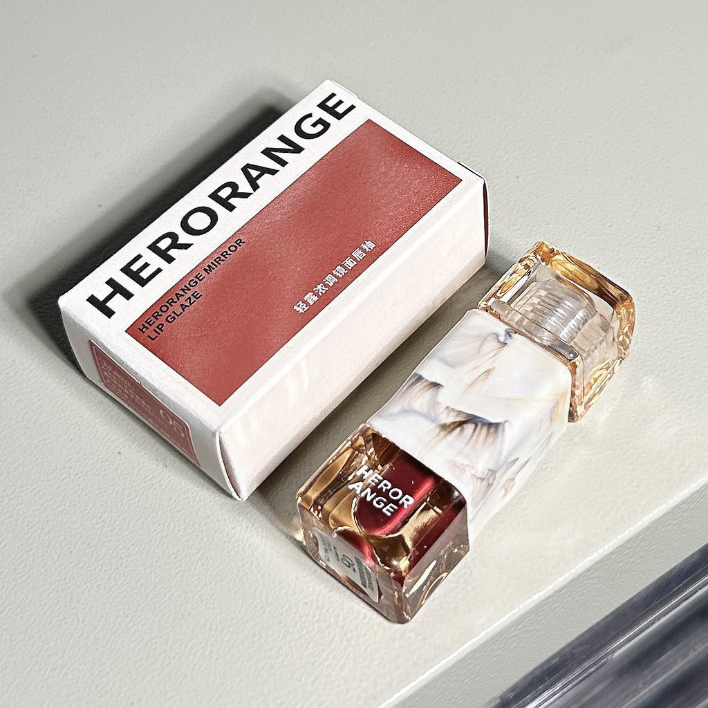 Thai Style Milk Coffee Pure Desire Mirror Ice Cube Marble Lip Glaze Non-Fading Film-Forming Lipstick