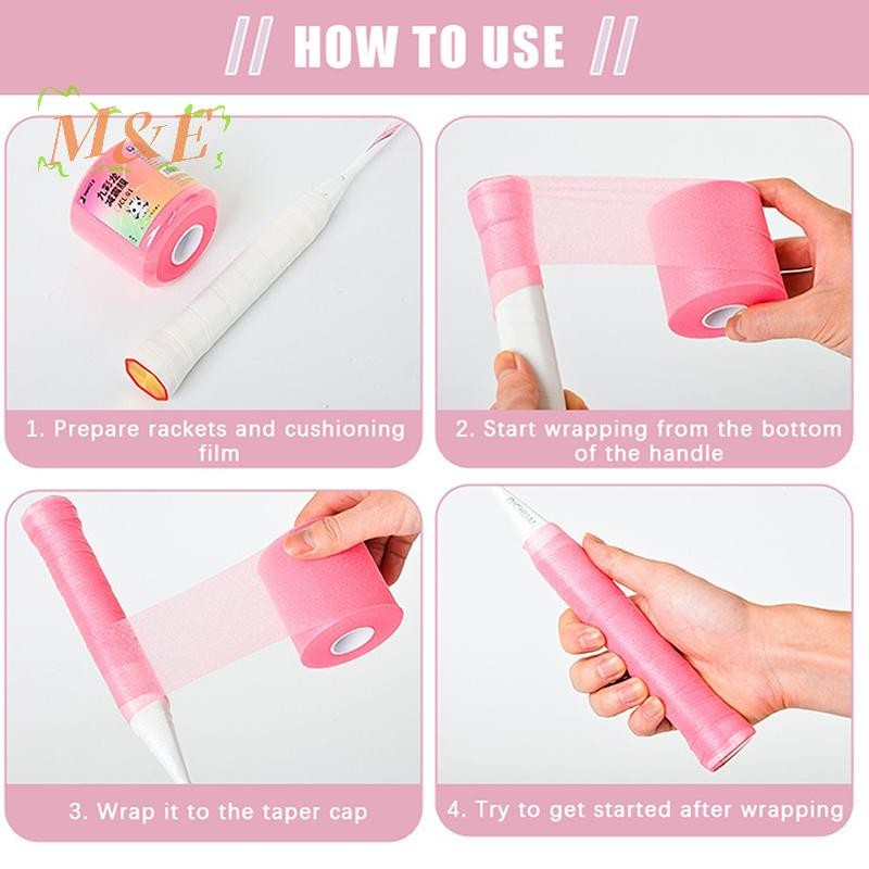 .BADMINTON GRIP CUSHION WRAP 3/6/7 CM ลดแรงกระแทกดี สำหรับไม้แบดและเทนนิส - รูปที่ 5
