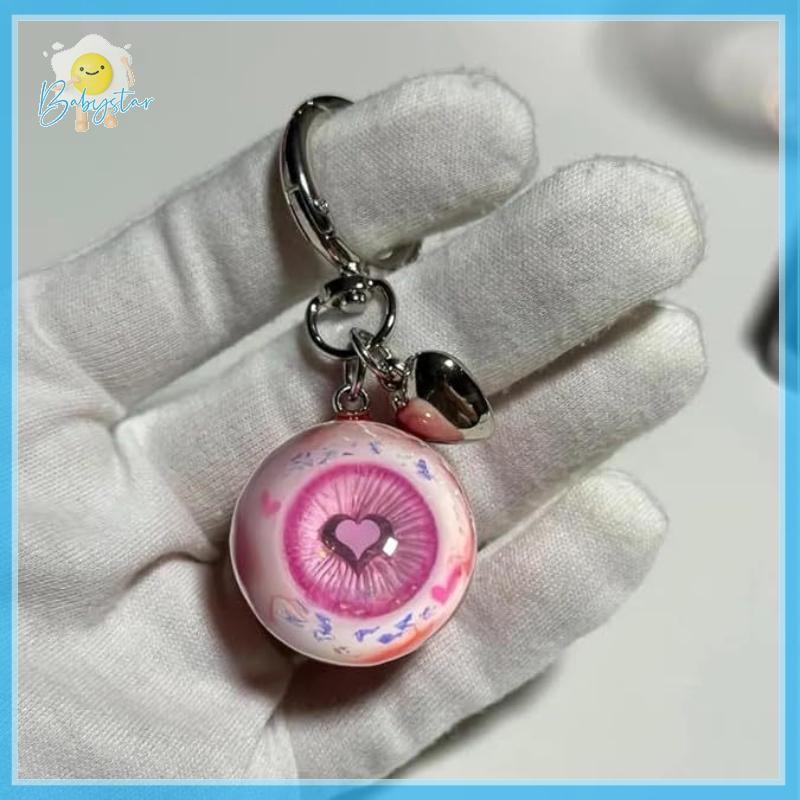 [Inthehot-t] Gothic Demon Eye พวงกุญแจรูปหัวใจจี้หัวเข็มขัดฮาโลวีน Charms พวงกุญแจกระเป๋าเป้สะพายหลังตกแต่งเครื่องประดับอุปกรณ์เสริมของขวัญ [ใหม่]