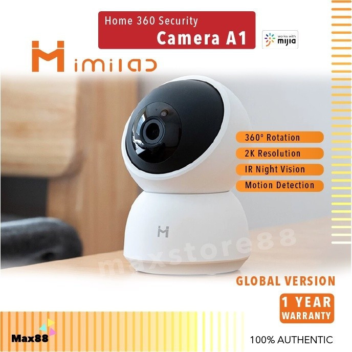 อย่างเป็นทางการIlab A1 360 Home Security กล้อง 2K 3MP Cam กล้องวงจรปิดทํางานร่วมกับ Xiao Home APP CM