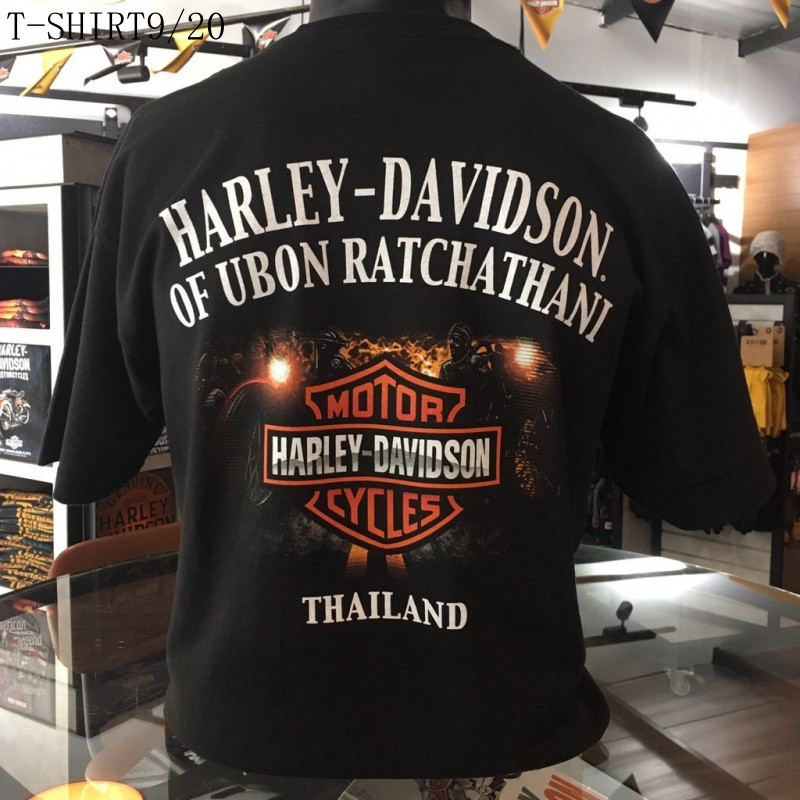 เสื้อยืด Harley Davidson แบบintage Gold ขนาด S-5XL