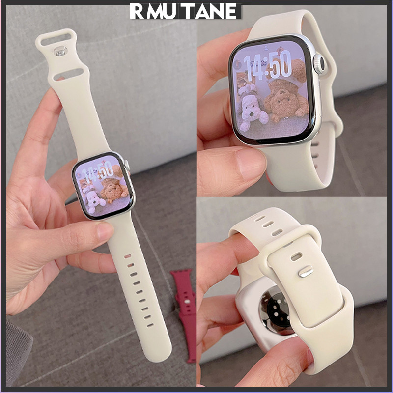 สายยางอ่อนปรับได้สำหรับ for IWatch Ultra 3 2 49mm Smartwatch Series 11 10 9 8 7 6 46 45 44 42 41 40mm