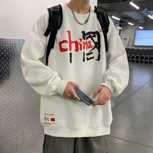 COD 2025 Men's Sweatshirt Spring Autumn Plus Size Trendy Loose Korean Style Versatile Stylish Ins Ro