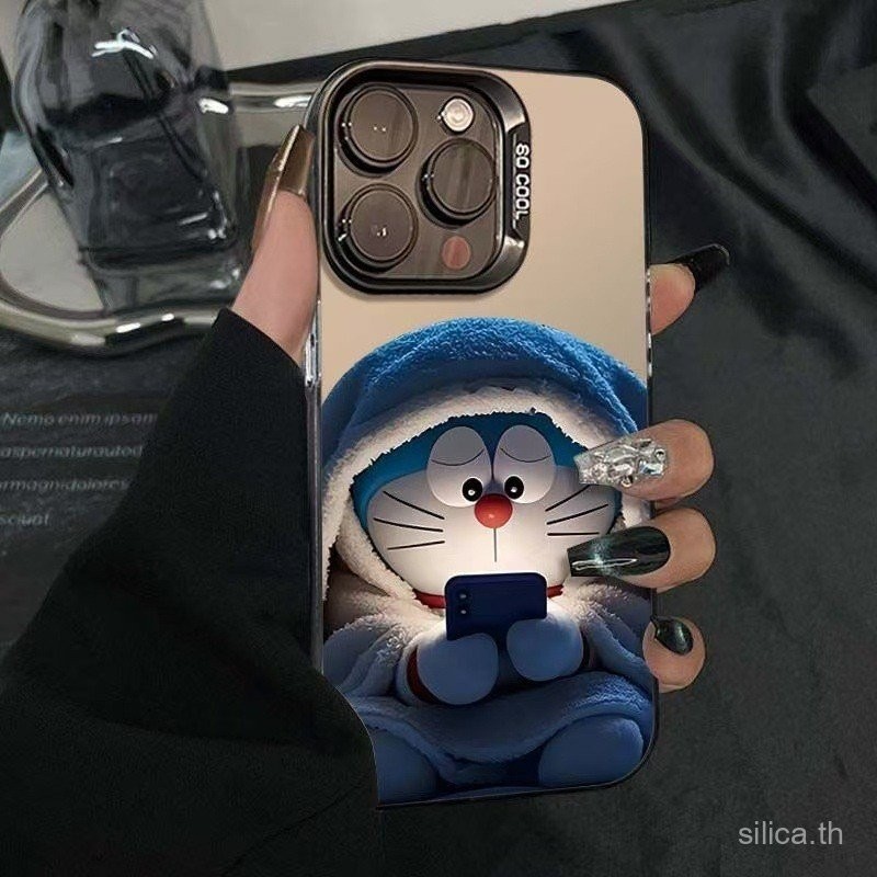เคสโทรศัพท์โทรศัพท์เล่นโทรศัพท์แมวสีฟ้าแฟชั่นเฉพาะสไตล์ใหม่เหมาะสําหรับiPhone 15 16 17 promax xr 11pro xsmax 12 13 14 pro max 14plus Shock-Resistantป้องกันกรณี