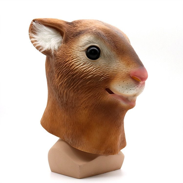 หน้ากากปาร์ตี้อุปกรณ์น้ํายางผู้ผลิตวันหยุดฮาโลวีนสัตว์กระรอกคอสเพลย์หมวกข้ามพรมแดนขายส่ง RSP3