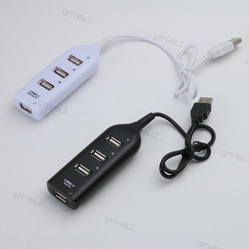 4 พอร์ต USB 2.0 Hub พร้อมสายเคเบิลความเร็วสูง Universal USB Hub Mini Hub Socket Pattern Splitter Cab