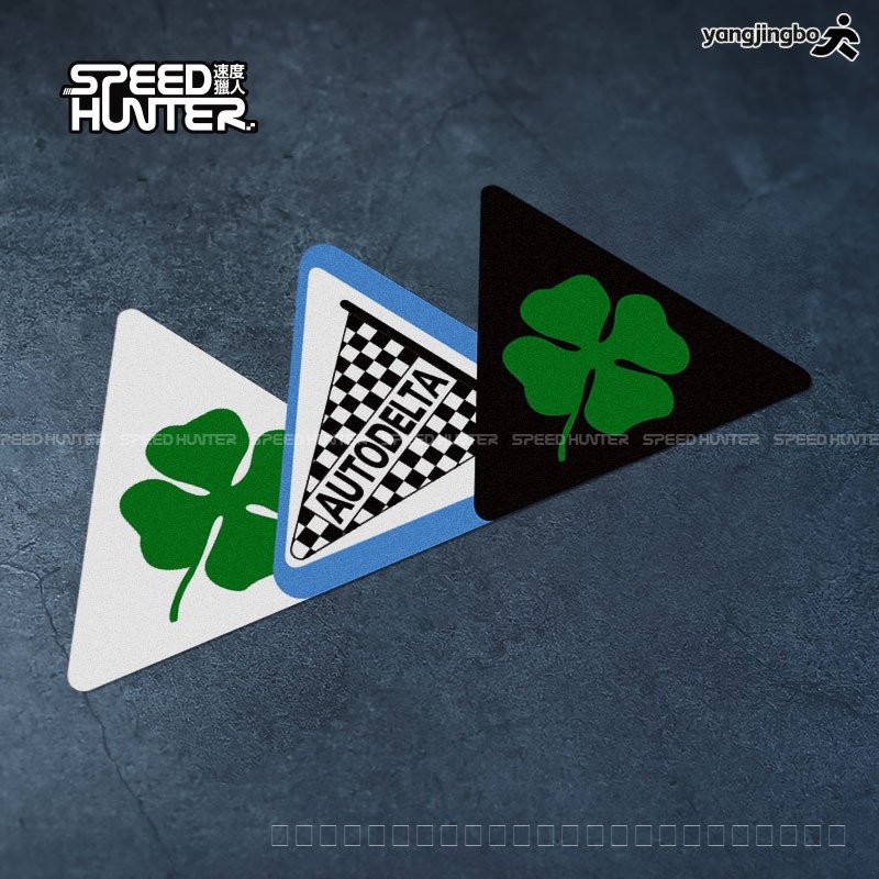 พร้อมส่ง Alfa Romeo Alfa Romeo AutoDelta Corse Body Sticker Four Leaf Clover สะท้อนแสง