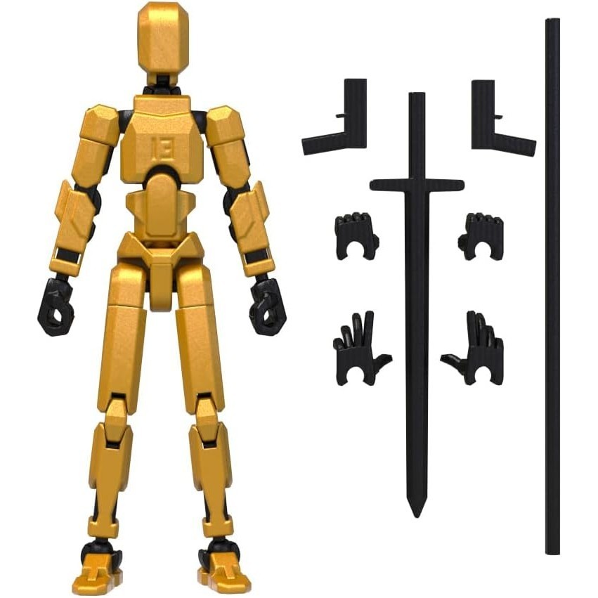 Titan 13 Action Figure,Dummy 13 Action Figure Lucky 13 Action Figure T13 Action Figure 3D พิมพ์หลายข