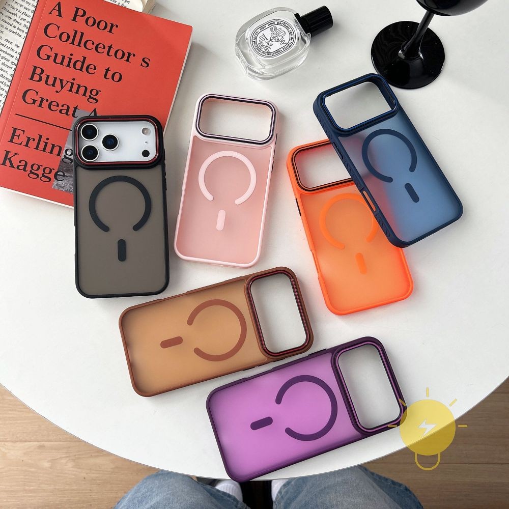For เคสไอโฟน Magnetic TPU Shockproof Arc เคส Phone Case For iPhone 17 Pro Max 16 15 14 13 Cover  Aes