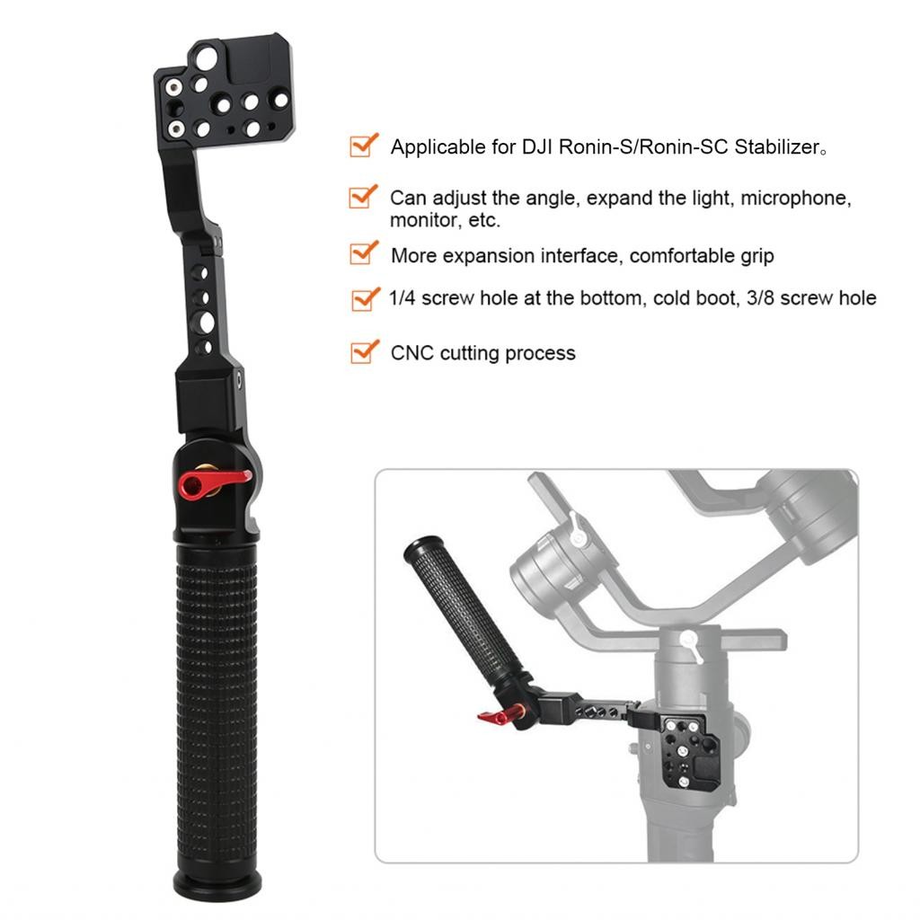 Alwaysonline Stabilizer Handle Grip 1/4 3/8 Mount Aluminium Alloy อุปกรณ์เสริมมือถือแบบพับได้สําหรับ