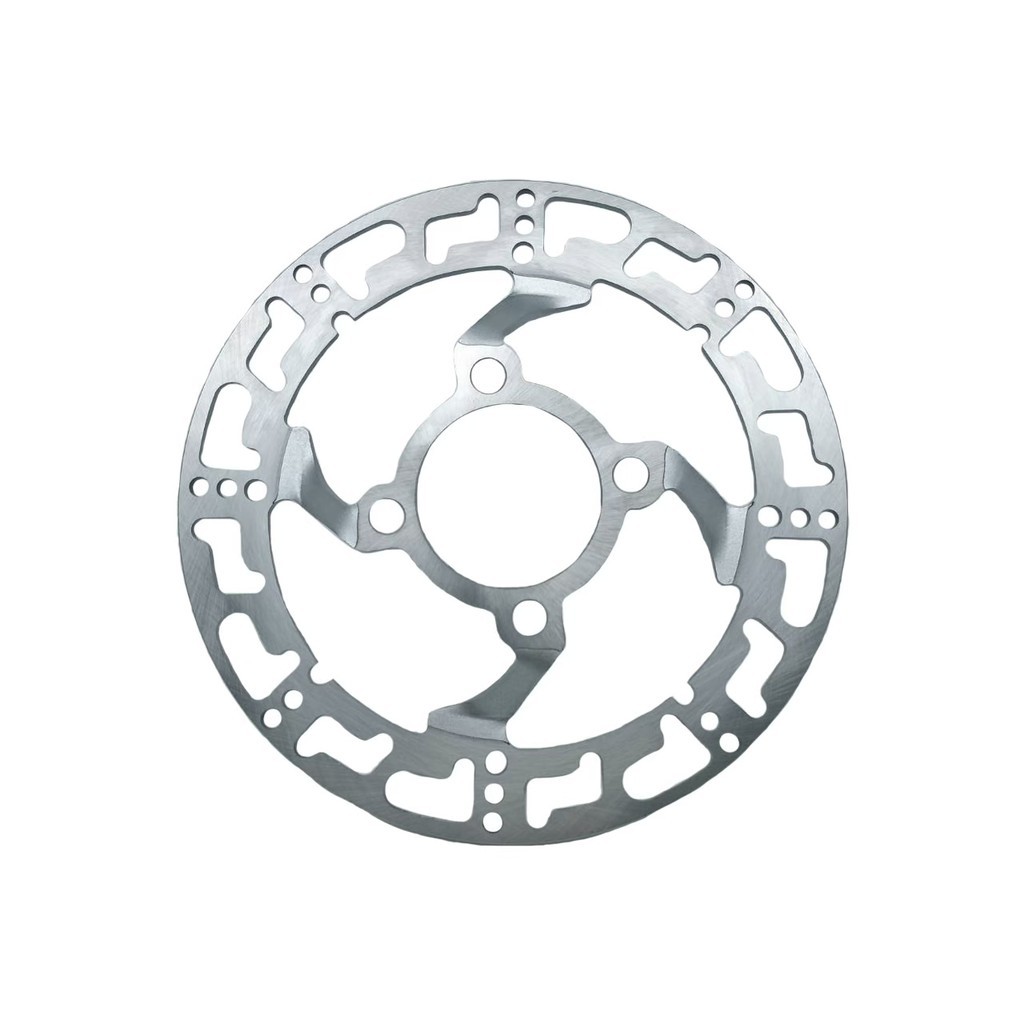 จานดิสเจาะลาย เวฟ125,เวฟ125R,S,X, เวฟ125i ไฟเลี้ยวบังลม 4 รู จานหลุม (0291)