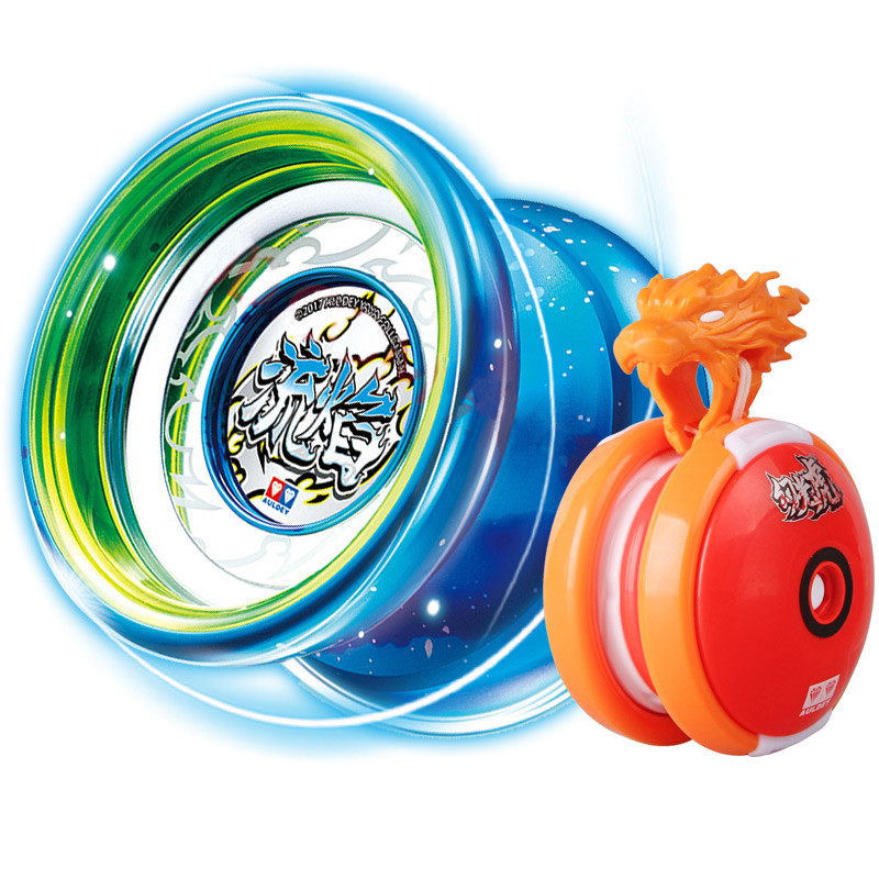 Yoyo Audi Double Diamond ของแท้เปลวไฟเกมสําหรับเด็กเฉพาะ yoyo ของเล่น Professional Swivel Luminous y