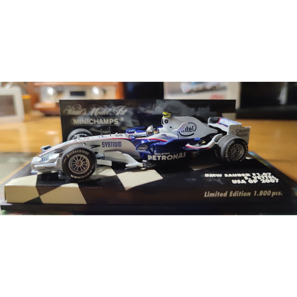 F1 Racing Model 1: 43 Mini Cut BMW Soberwittel BMW F1.07 อาชีพ First Show US Station Limited 1800 หน
