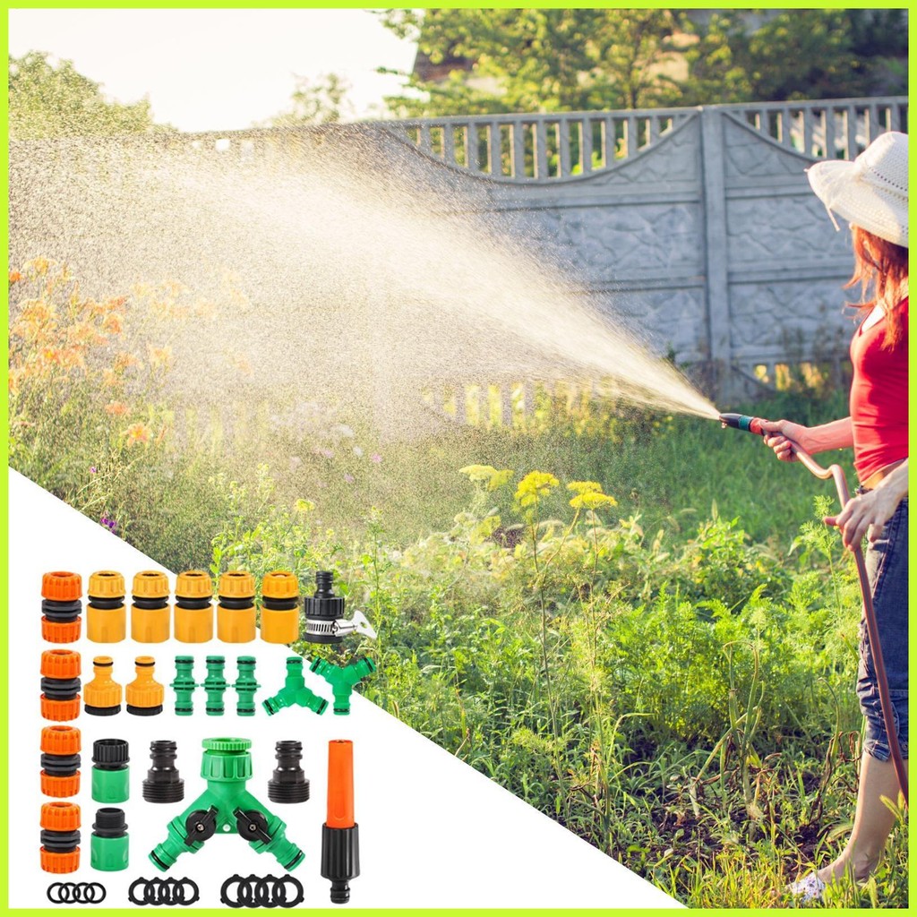 Quick Release Hose Connector 36 ชิ้น Quick Connect อุปกรณ์ท่อหัวฉีดชายหญิงอะไหล่ทดแทนพร้อม pieth