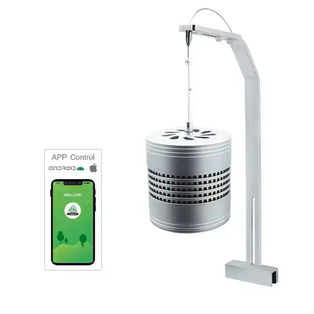 สัปดาห์ Aqua T90 Pro App Rgb-uv 90w Fish Tank Bracket Downlight Dimming Timing LED Aquatic Light Ree