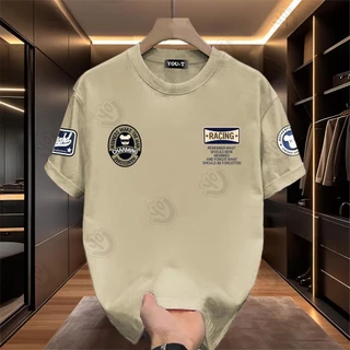 Y-T🧸เสื้อแฟชั่น เสื้อยืด oversize ผ้าฝ้าย100% แนวสตรีท ไม่ต้องรีดผ้า สวมใส่สบาย ผ้านิ่ม ลาย "HANDSOME"