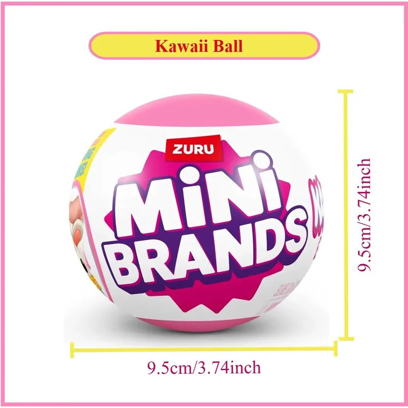 Zuru Mini Brands Kawaii Miniature ของเล่นคอลเลกชันสําหรับเด็กผู้หญิง Surprise กล่องตาบอด