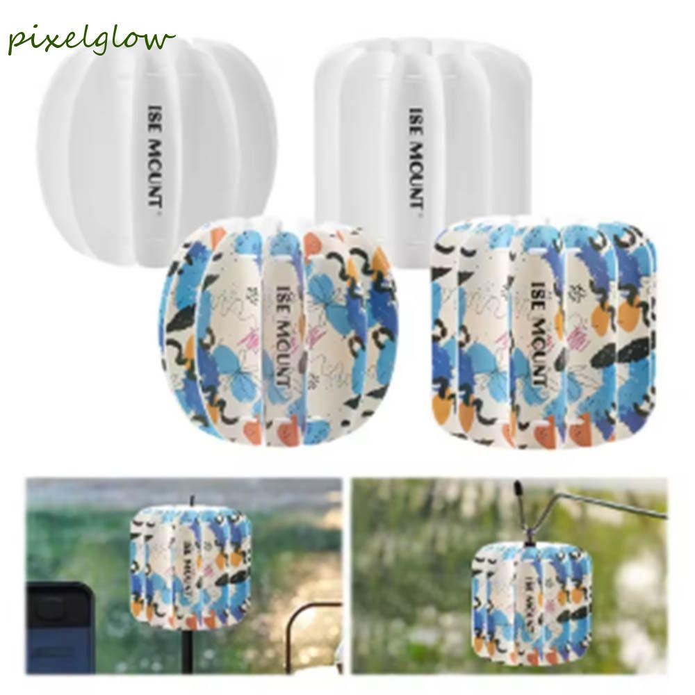 PIXELGLOW ฝาครอบโคมไฟแคมป์ปิ้ง, กันน้ําบรรยากาศ Camping Light Shade, PP Board Winter Melon/Cylindrical Shape Moisture-proof โคมไฟกลางแจ้ง Shade อุปกรณ์แสงสว่าง