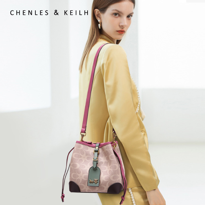 CHENLES & KEILH กระเป๋าメッセンเจอร์หนังแท้ สไตล์ใหม่ อินเทรนด์ ฤดูใบไม้ผลิ 2023